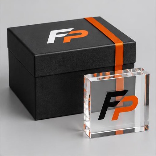 FyrePress logo concept on custom anniversary & milestone gifts